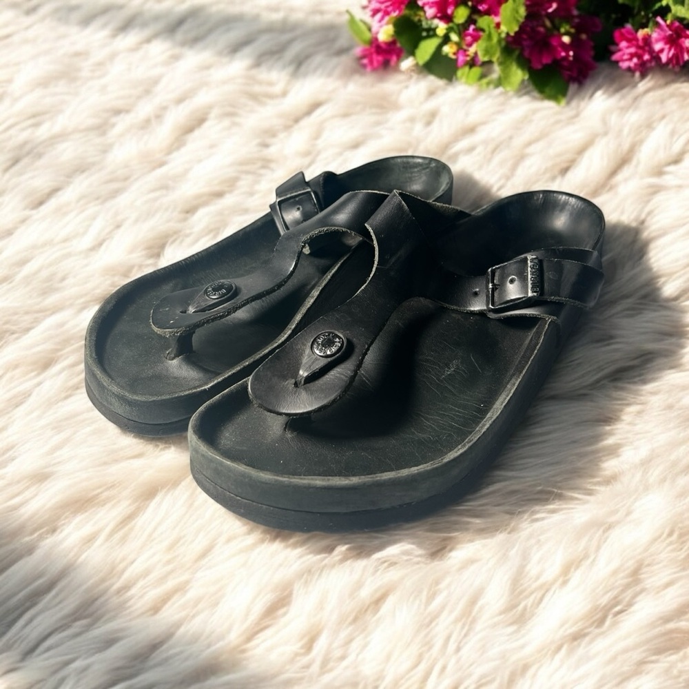 Birkenstock Ramses Black Leather Sandals